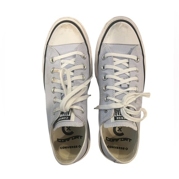 Converse Light Blue Platform Sneakers Chuck Taylor Move Size 8 - Picture 2 of 3